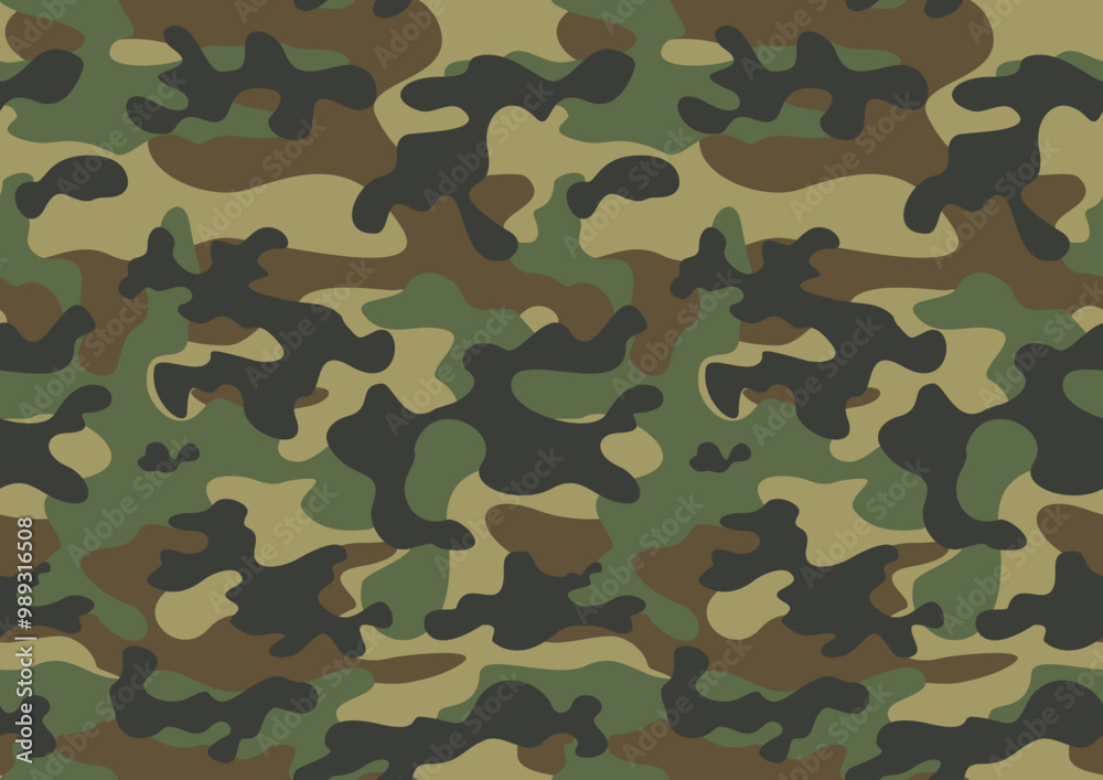 Fototapeta premium military camouflage background, army seamless pattern, fashionable classic design for textiles