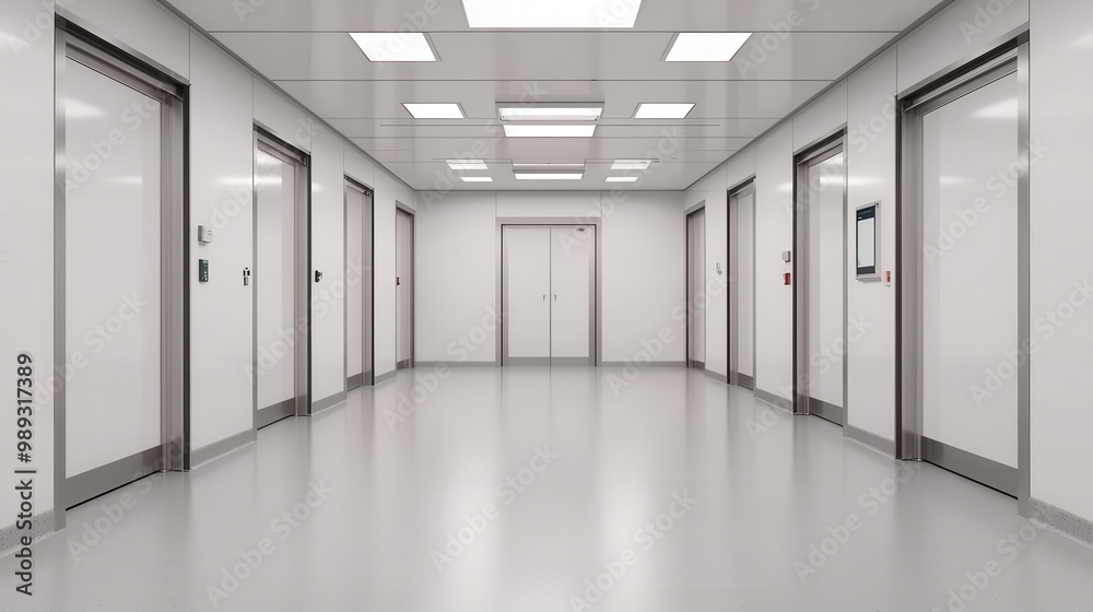 Fototapeta premium Clean room with air filtration system, Sterile environment, Safety and hygiene