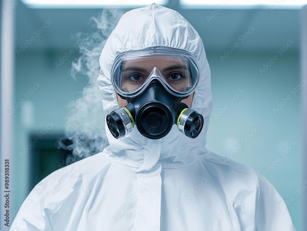 Laboratory worker using a fume hood, Lab safety, Hygiene practices Laboratory worker using a fume hood, Lab safety, Hygiene practices