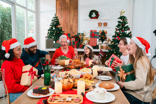Joyful Christmas Dinner Cel...