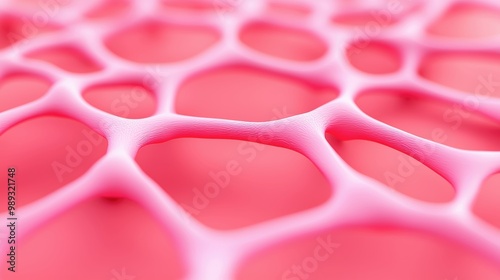 Abstract Pink Cellular Structure Background