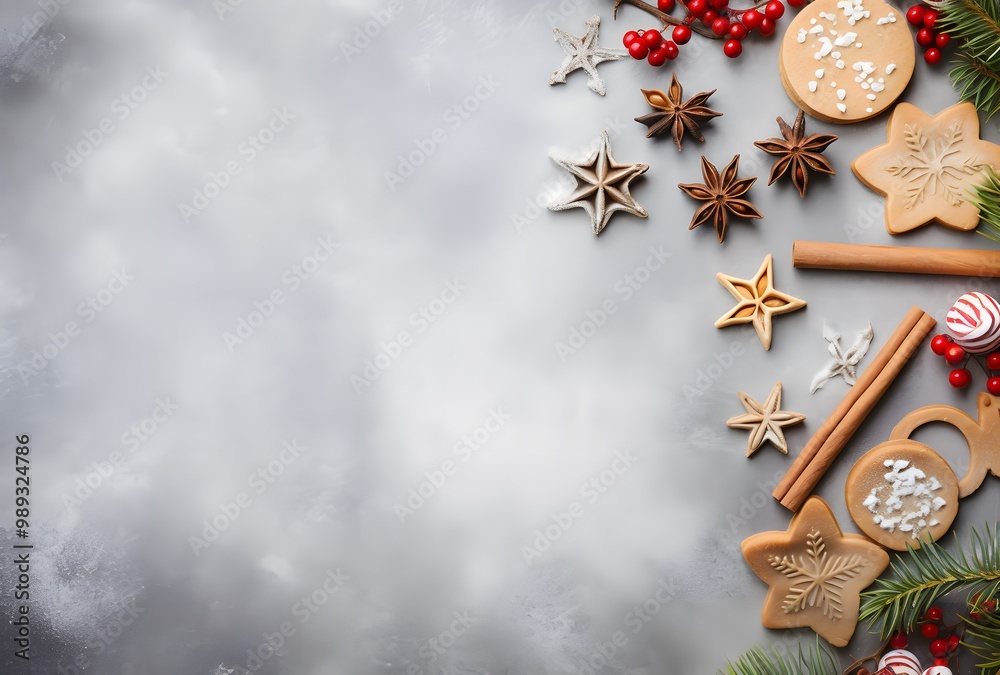 Christmas Baking Decor - Star Cookies & Spices Christmas Baking Decor - Star Cookies & Spices