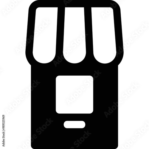 Simple vector icon small store