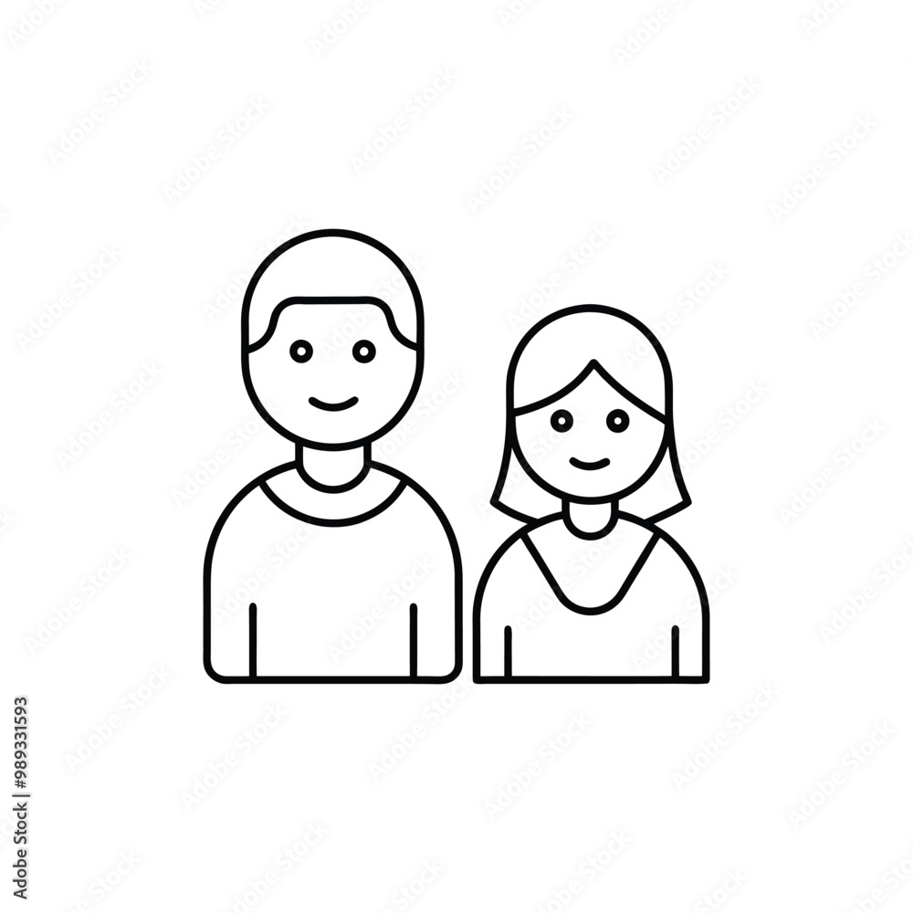 Boy Girl Icon Boy and girl students icon Man Woman Icon Boy Girl Icon Boy and girl students icon Man Woman Icon