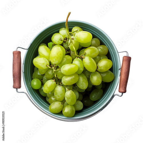 green grapes on a plate