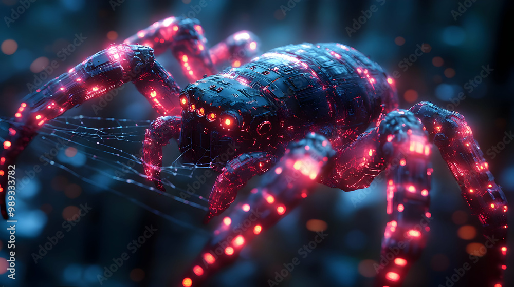 Cybernetic Spider 3D Render Cybernetic Spider 3D Render