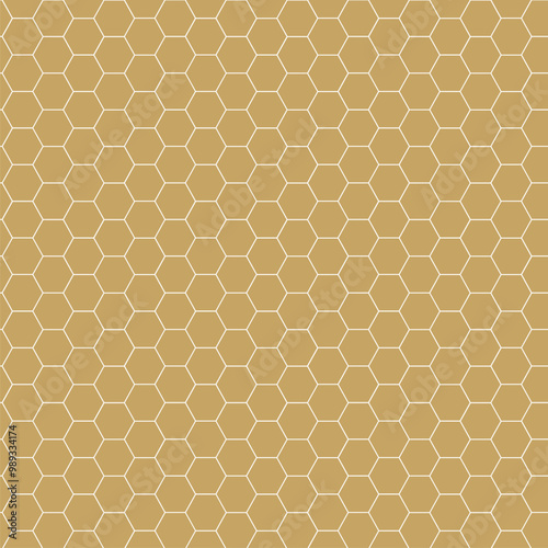 Abstract geometric pattern with crosses, stripes, lines. Seamless vector background. White and gold ornament. Modern reticulated graphic design.