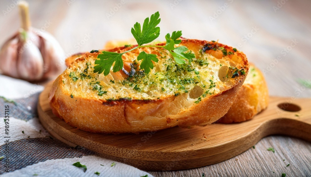 baked garlic bread, a delicious homemade snack with a crunchy crusty and savory bread and garlic baked garlic bread, a delicious homemade snack with a crunchy crusty and savory bread and garlic