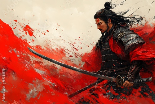 illustration of a samurai warrior at Battlefield