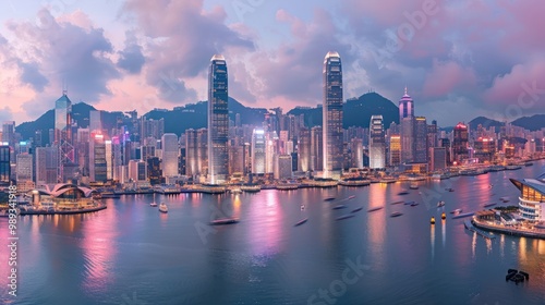 Hong Kong Skyline at Sunset