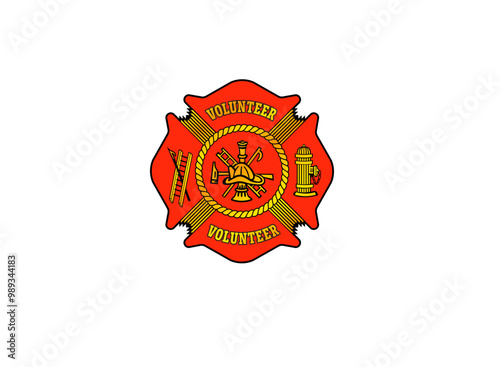 Volunteer Fire Department Shield