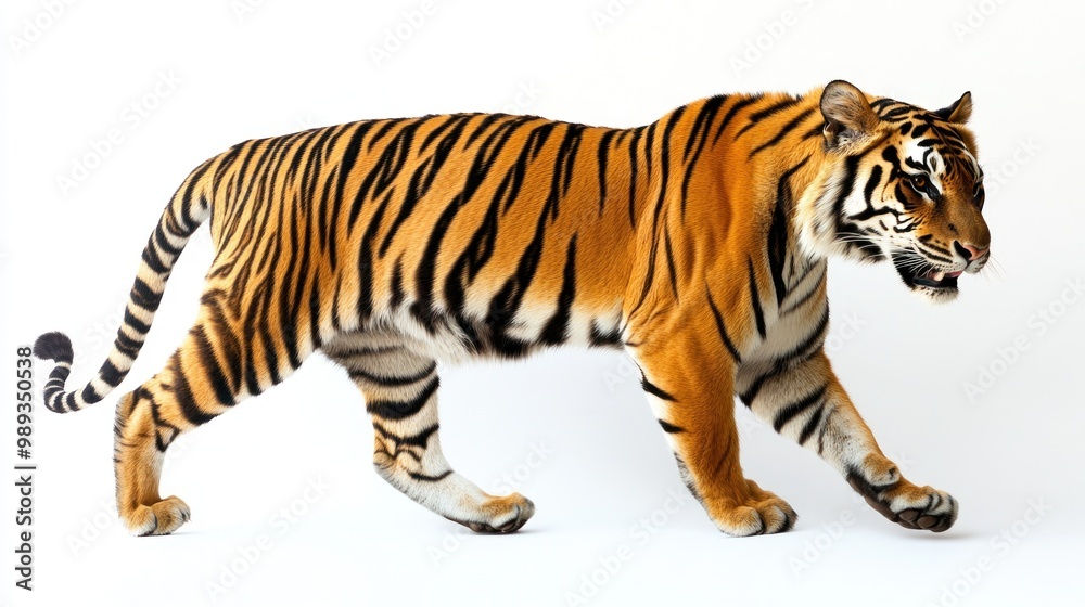 Fototapeta premium Striped Tiger Walking