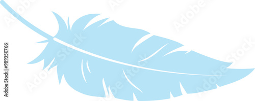 Light Blue Feather Falling From The Sky icon.