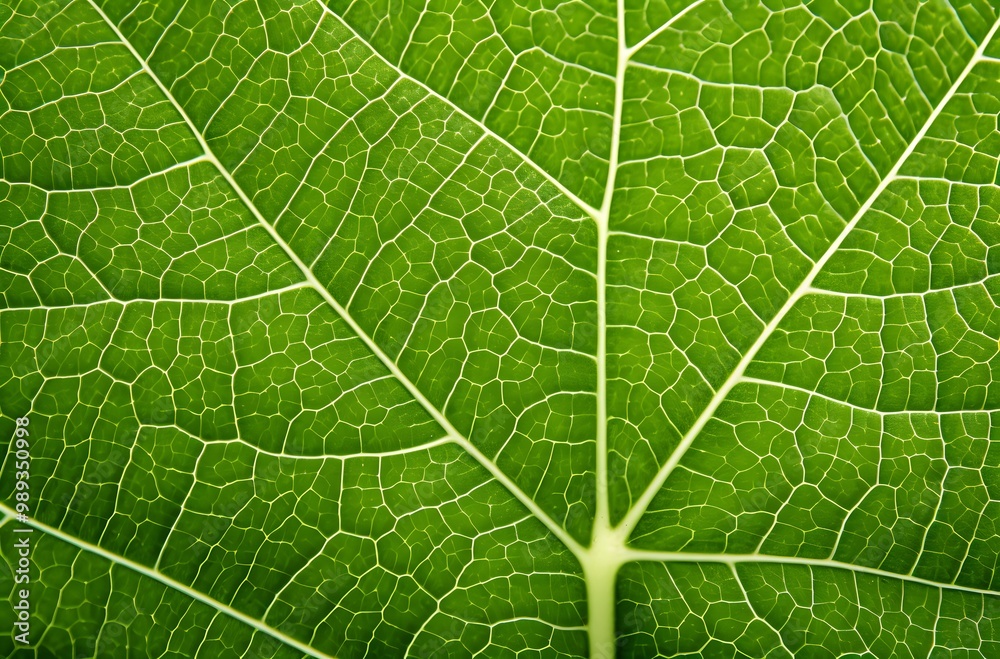 Green Leaf Texture with Symmetrical Lines Green Leaf Texture with Symmetrical Lines