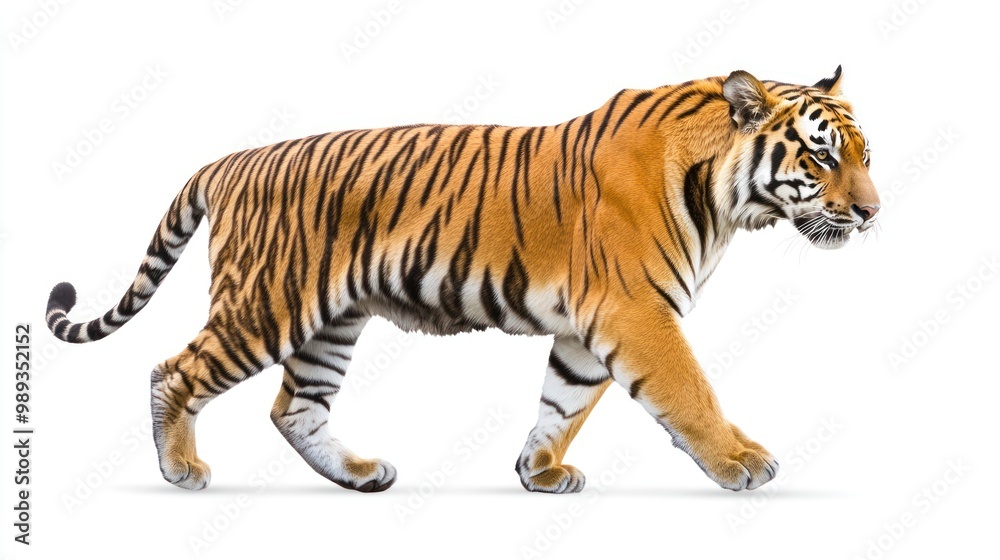 Fototapeta premium Striped Tiger Walking