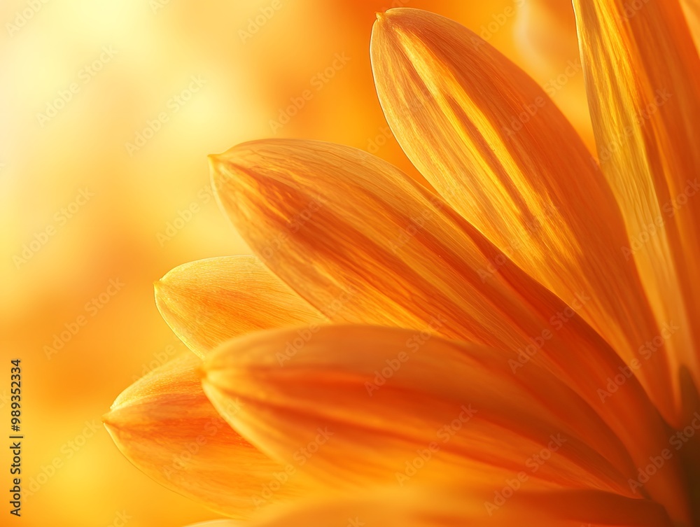 Obraz premium Close-Up Orange Flower Petals Macro Photography