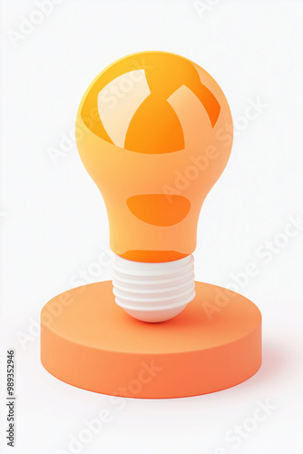 Bright Idea Concept | Light Bulb Illustration for Innovation, Creativity, and Problem Solving