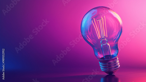 Bright Idea Concept | Light Bulb Illustration for Innovation, Creativity, and Problem Solving