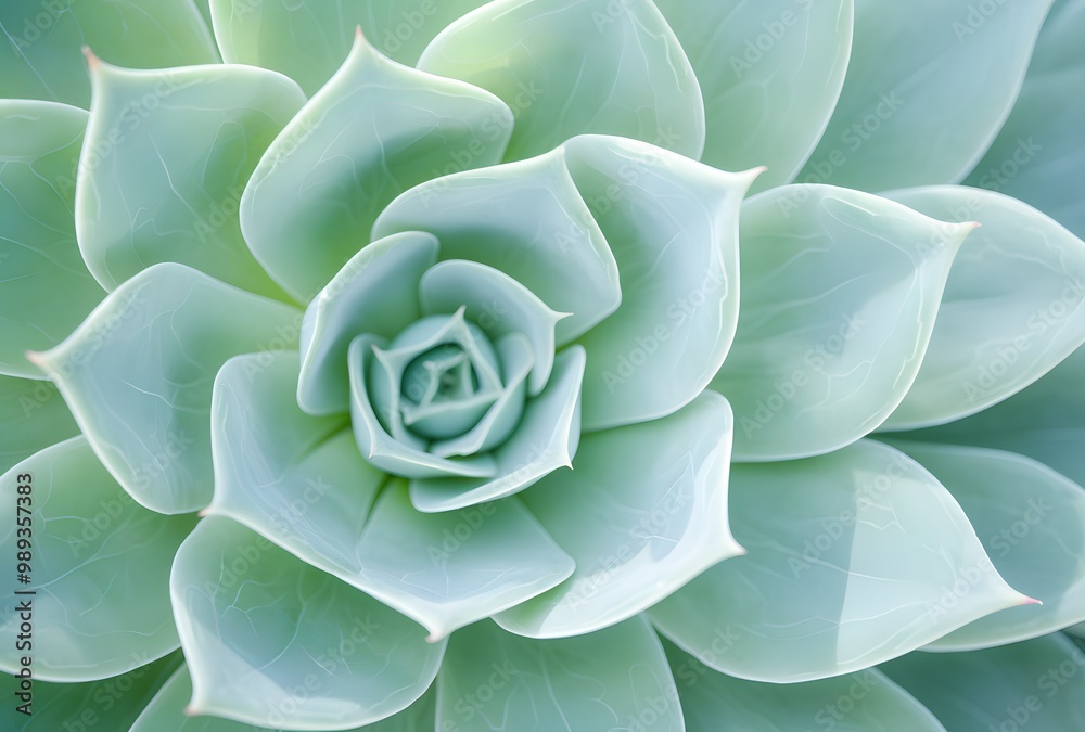 Close-up Pastel Green Succulent Plant Texture Close-up Pastel Green Succulent Plant Texture