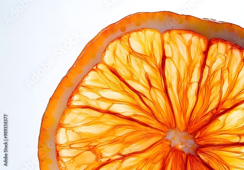 Close-Up Orange Slice Texture Photography photo