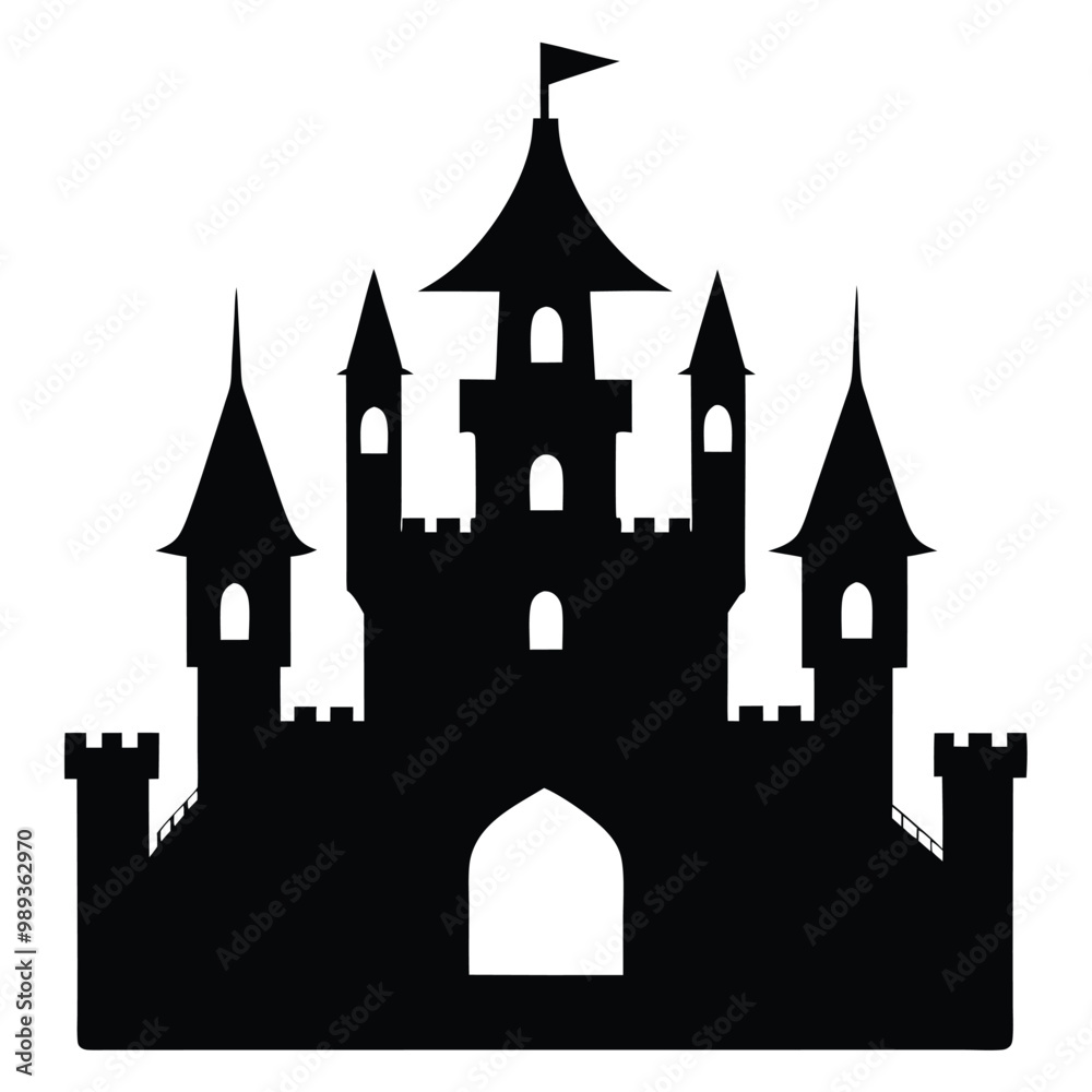 castle silhouettes black color silhouette castle silhouettes black color silhouette