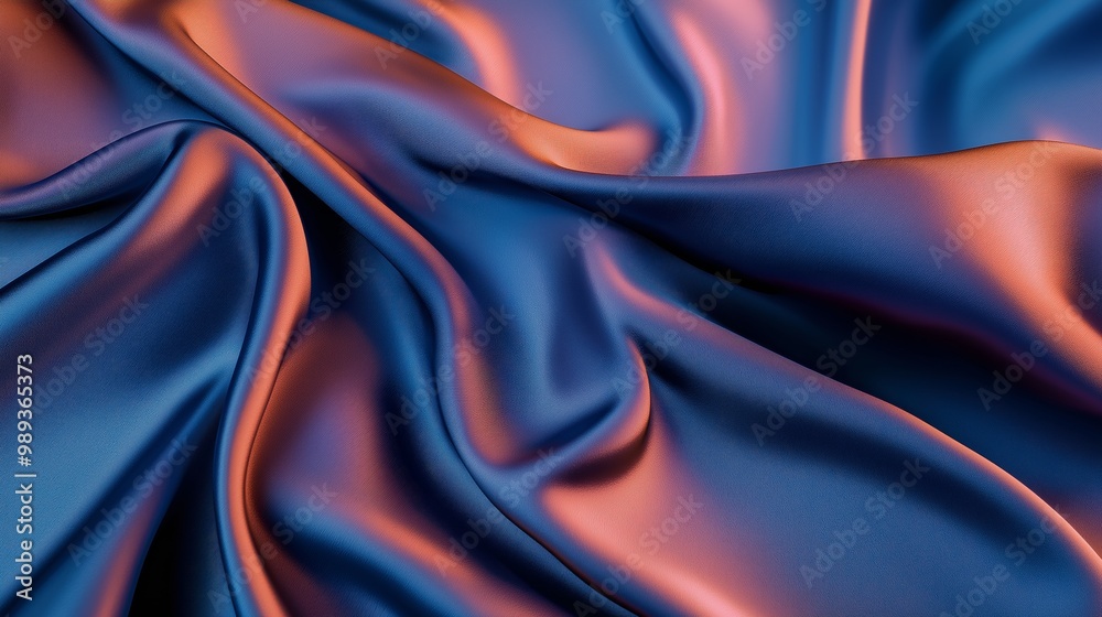 metallic blue pink silk wrinkle fabric background metallic blue pink silk wrinkle fabric background
