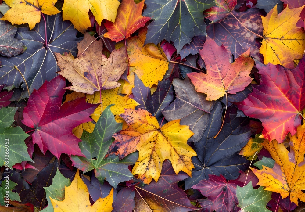Vibrant Autumn Leaves Texture Background Vibrant Autumn Leaves Texture Background