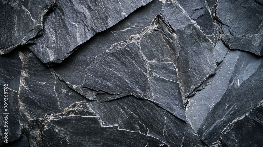 custom made wallpaper toronto digitalClose-up of textured black slate stone surface, showcasing natural patterns and unique layers for an elegant design element.