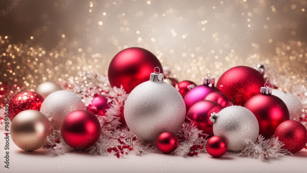 christmas background with baubles christmas background with baubles