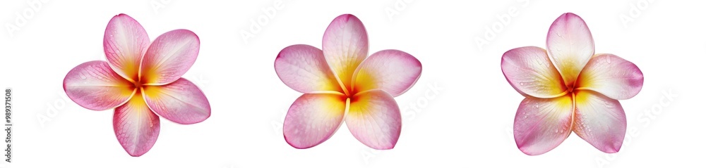 Fototapeta premium pink frangipani flower(PNG)