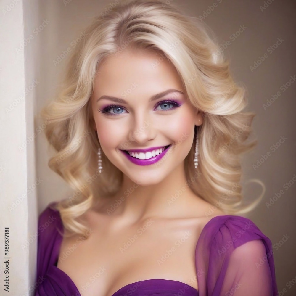 Fototapeta premium Junge hübsche blonde Frau
