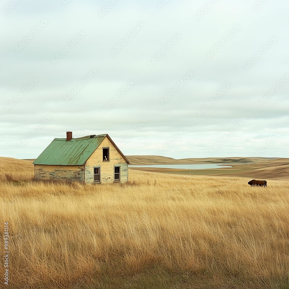 old house in the field old house in the field