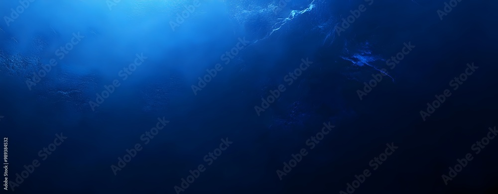 Naklejka premium Dark Blue Gradient Background With Noise Texture