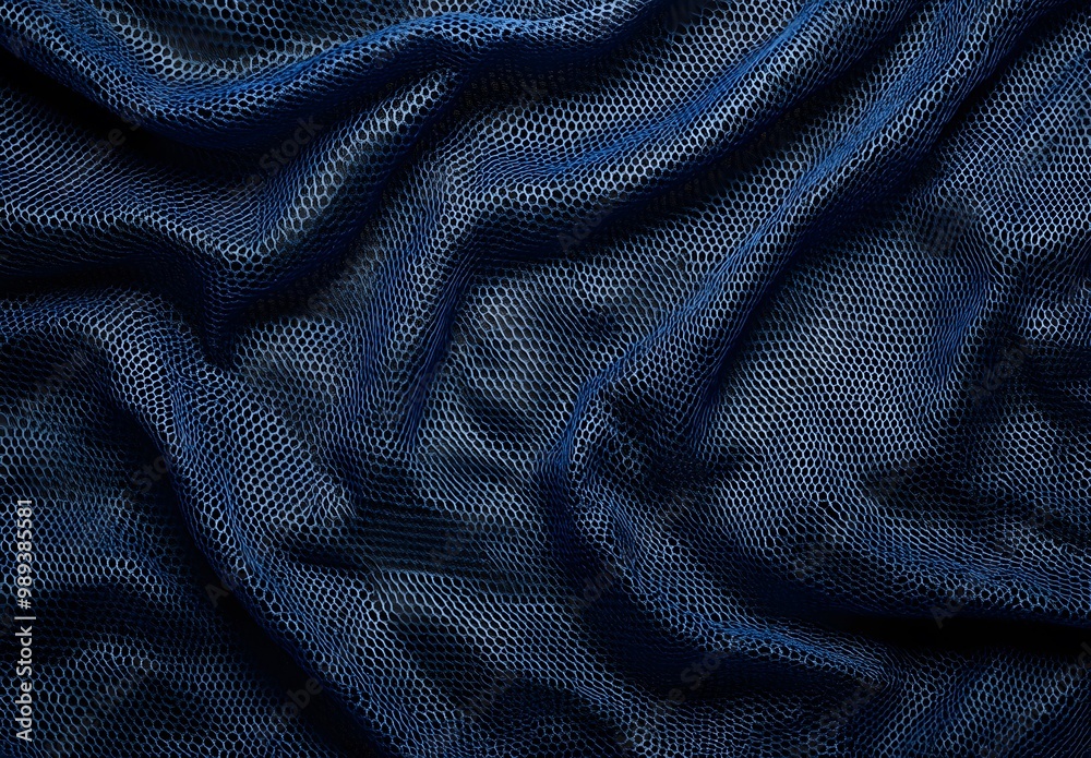 Dark Blue Mesh Fabric Texture Background Dark Blue Mesh Fabric Texture Background