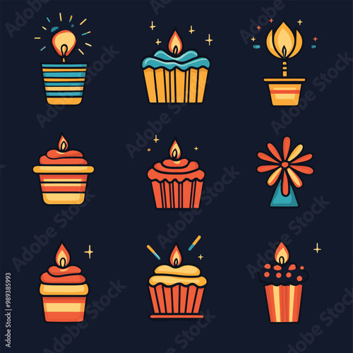 New Year Icons and Elements Collection