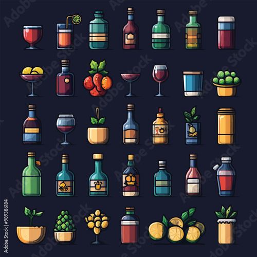 New Year Icons and Elements Collection