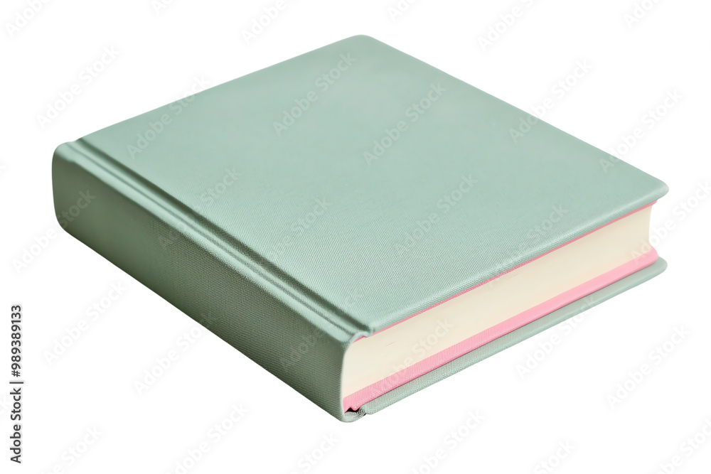 Simple Hardcover Book with Blank Cover, Perfect for Mockups, Design Projects, and Education Concepts, Isolated on White Background Simple Hardcover Book with Blank Cover, Perfect for Mockups, Design Projects, and Education Concepts, Isolated on White Background