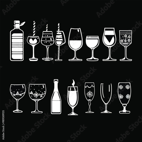 New Year Icons and Elements Collection