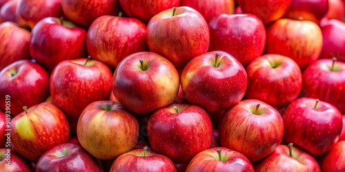 Close-up of a Pile of Red Apples, Fruit , Harvest