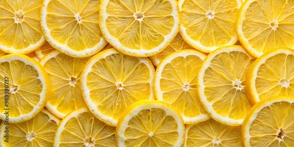 Close-up of Sliced Lemons, Yellow , Citrus Close-up of Sliced Lemons, Yellow , Citrus