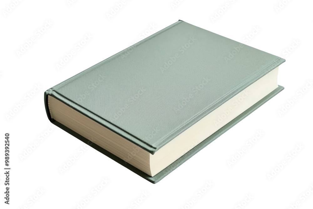 Simple Hardcover Book with Blank Cover, Perfect for Mockups, Design Projects, and Education Concepts, Isolated on White Background Simple Hardcover Book with Blank Cover, Perfect for Mockups, Design Projects, and Education Concepts, Isolated on White Background