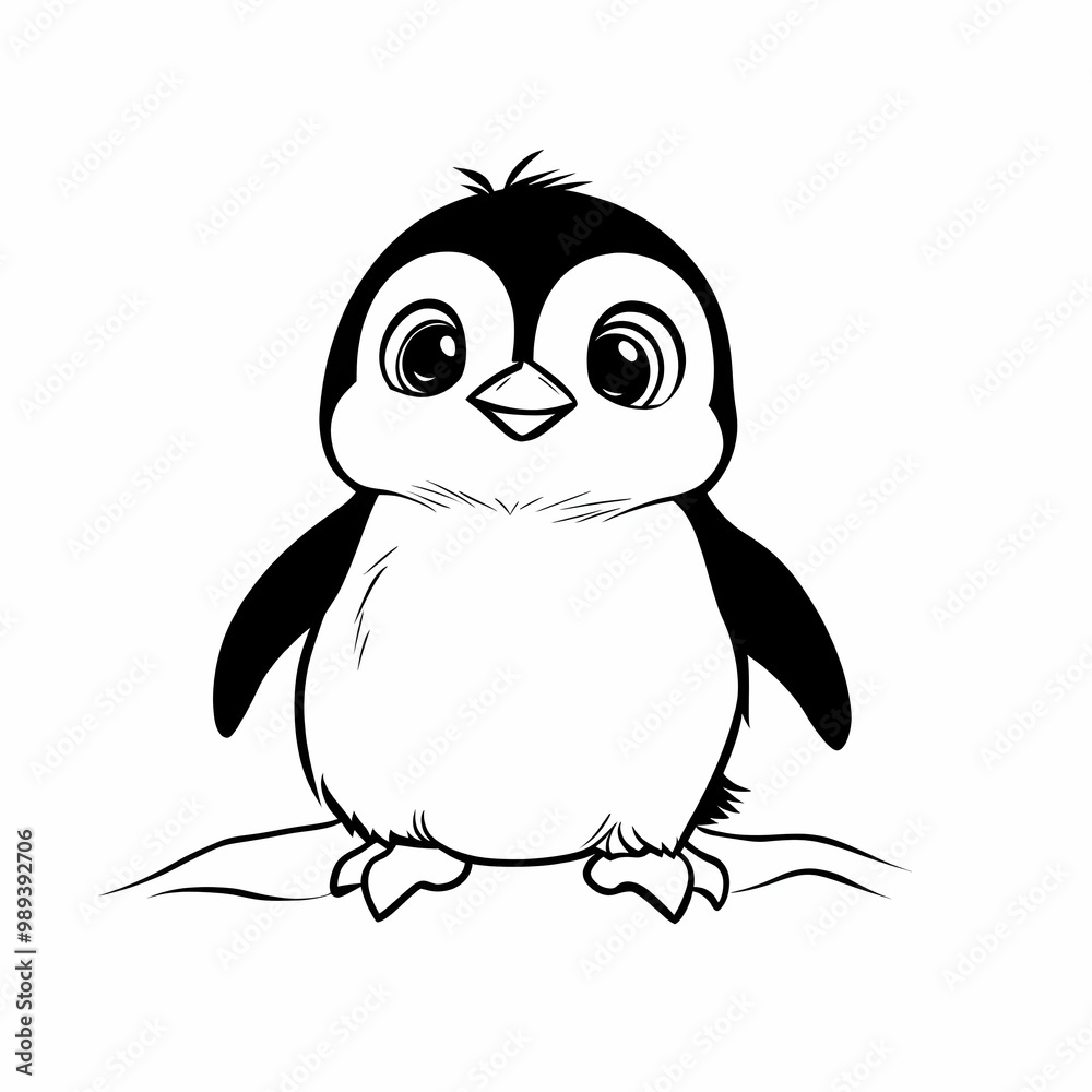 Cute Penguin Illustration Cute Penguin Illustration