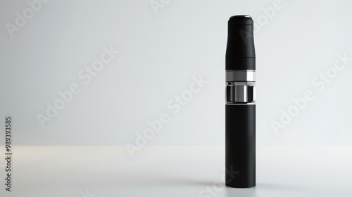 Black Vaporizer on a White Background