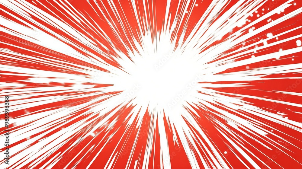 A bright red background with streaks of white, like something zooming fast. It looks like an old comic book, with a retro pop art style. The light beams make it feel like something is exploding. A bright red background with streaks of white, like something zooming fast. It looks like an old comic book, with a retro pop art style. The light beams make it feel like something is exploding.