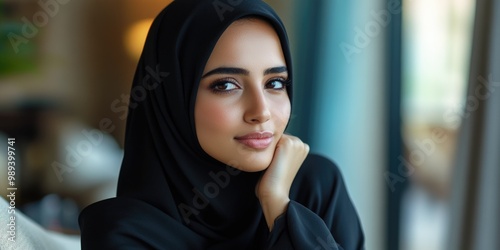 Modern Muslim Woman in Business Attire