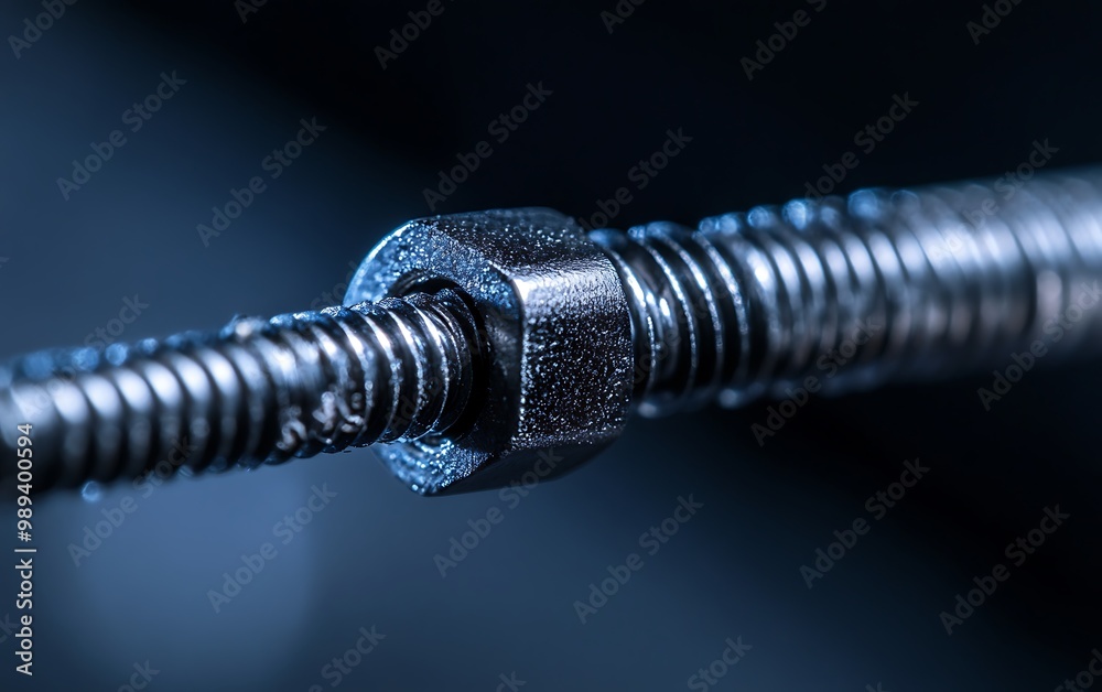 Precision Work: Close-up of Tightening a Screw with a Wrench Precision Work: Close-up of Tightening a Screw with a Wrench