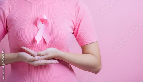 Wallpaper Mural Conceptual design of World Breast Cancer Awareness Month. Support for women Torontodigital.ca