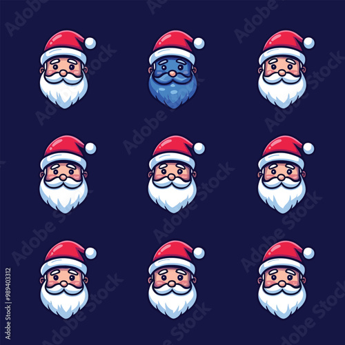 Santa Claus Icon Set