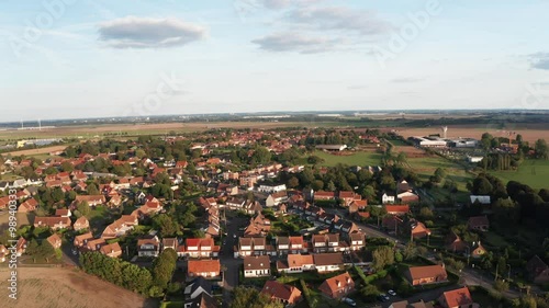 prise de vue aérienne d'une petite ville française, Hénin-Beaumont
