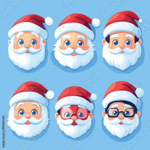 Santa Claus Icon Set